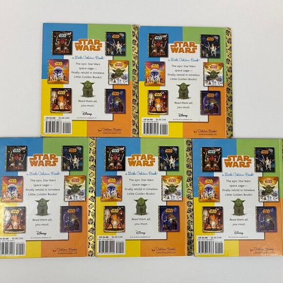 Disney Lucasfilm Little Golden Book Kids Star Wars Set Jedi Sith Hope - Lot of 5 - Picture 9 of 9
